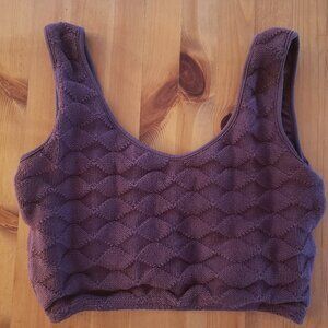 Diamond Knit Crop Top